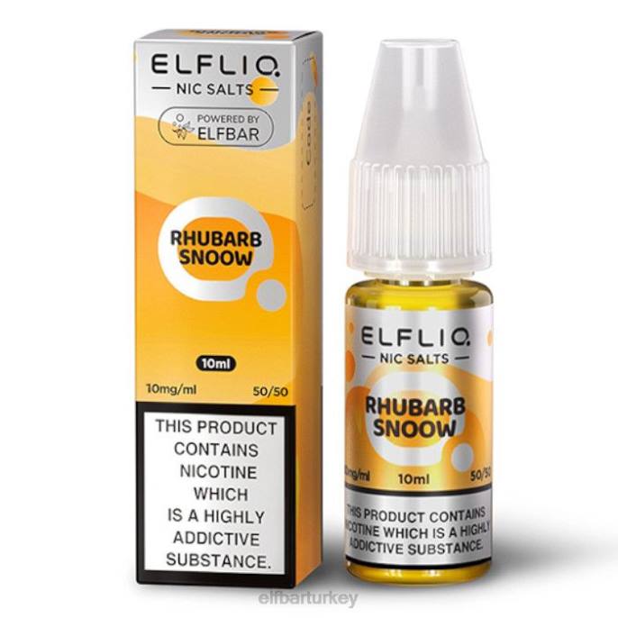 VVZ4171 elfbar elfliq nic tuzları - ravent kar - 10ml-10 mg/ml klasik