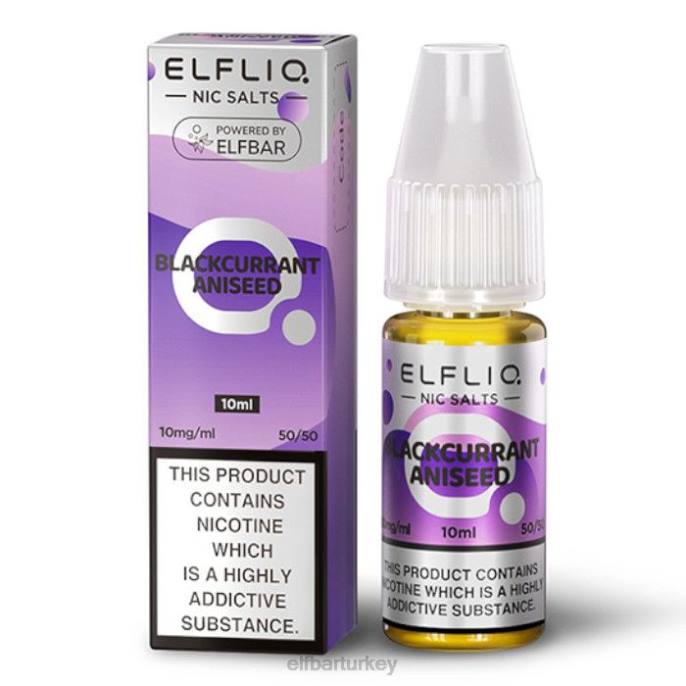 VVZ4177 elfbar elfliq nic tuzları - frenk üzümü anason tohumu - 10ml-10 mg/ml klasik