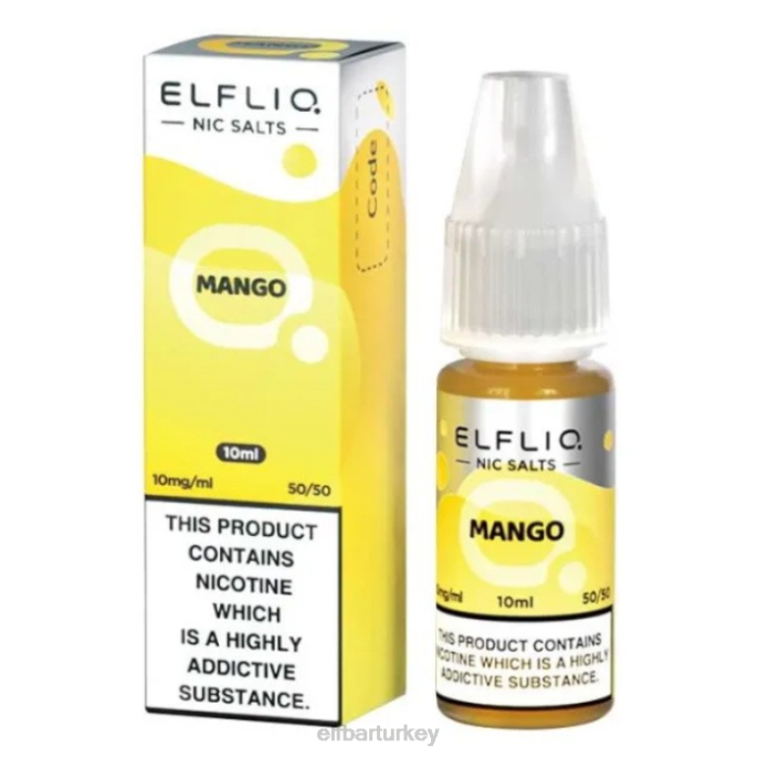 VVZ4188 elfbar elfliq nic tuzları - mango - 10ml-10 mg/ml klasik