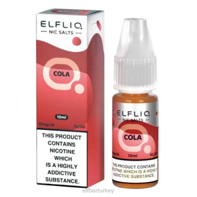 VVZ4194 elfbar elfliq nic tuzları - kola - 10ml-10 mg/ml klasik