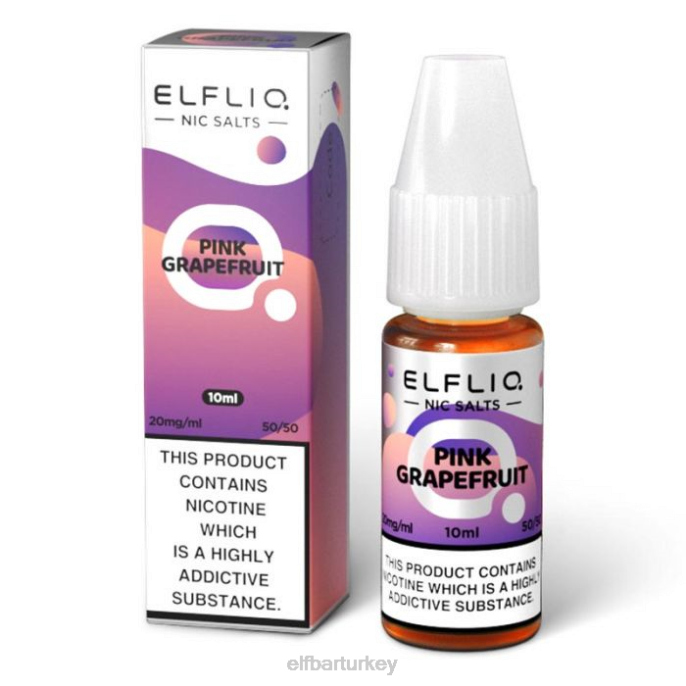 VVZ4201 elfbar elfliq pembe greyfurt güzel tuzları - 10ml-5mg klasik