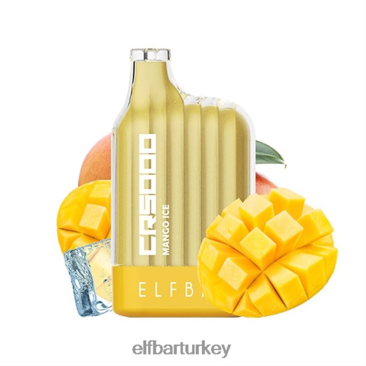 ELFBAR cr5000 tek kullanımlık vape 5000 puf TLB00830 mango buzu