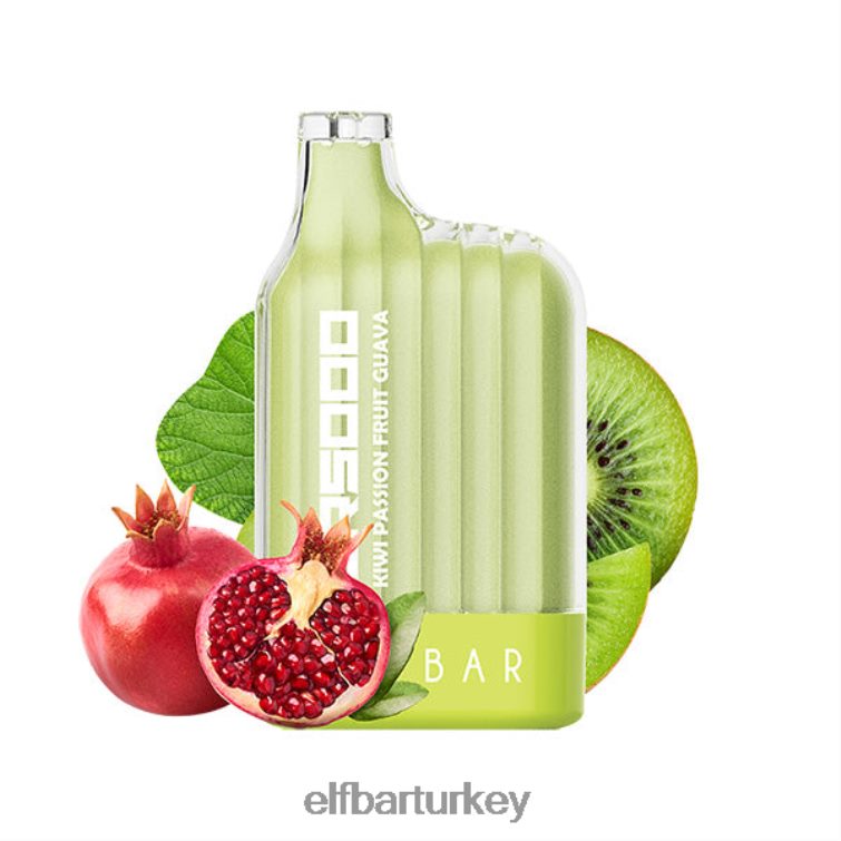 ELFBAR cr5000 tek kullanımlık vape 5000 puf TLB00831 kivi çarkıfelek meyvesi guava