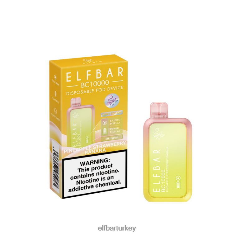 ELFBAR tek kullanımlık vape yeni bc10000 10000puffs TLB00843 ananas çilek muz